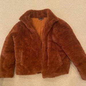 Kendall & Kylie Faux Fur Puffer Jacket